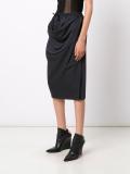drawstring baggy skirt