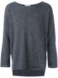 raw edge tail hem jumper