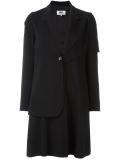 layered sleeves long blazer