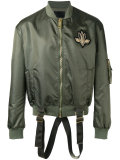 strap detail bomber jacket 