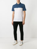 contrast panel polo top