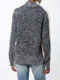 buttoned shoulders jumper