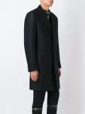 built-in band collar coat
