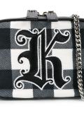 gingham 'Box' crossbody bag