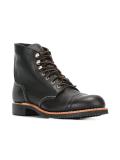 angled brogue detail boots