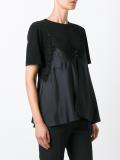 lace cami layered T-shirt