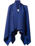 striped waterfall cardigan