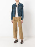 cropped wide leg trousers