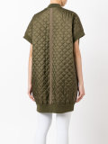 quilted bird detail coat