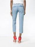 Cropped Jeans with Piping