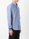 striped detail loose-fit shirt