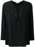 eyelet trim blouse 
