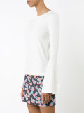 flared sleeves blouse