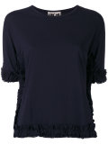 ruched trim T-shirt 