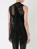 'Shortsleeve sheer zip'罩衣