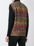 zig zag knit gilet 