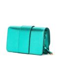 metallic shoulder bag