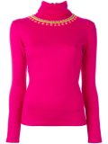 turtleneck embellished pullover