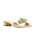crystal embellished mules 