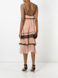 draped trim dress