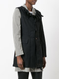 ruffle trim coat