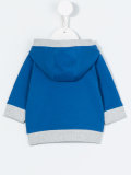 zip-up hooded sweatshirt