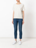 pinstripe pocket blouse 