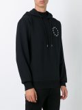 circular star print hoodie