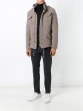 high neck textured jacket
