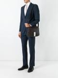 zipped messenger bag 
