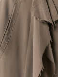 ruffled detail straight trousers