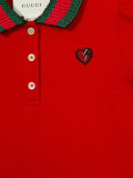 contrast collar polo shirt 