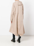 oversized hooded trench coat