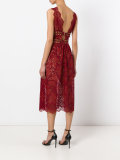 sheer lace midi dress