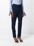slim-fit tailored trousers