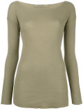 Raw edge knit jumper