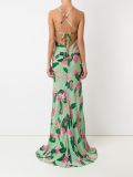floral print silk dress