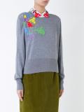 embroidered sweatshirt