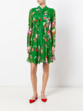 floral print flared dress 