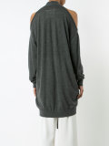 cut-off midi cardigan