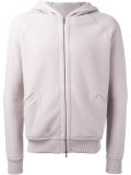 zipped hooded cardigan
