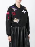 multi-patch bomber jacket