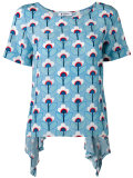 floral print allover T-shirt