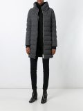 textured padded coat 