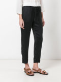 drawstring cropped pants 