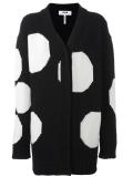oversized polka dots cardigan