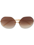 oversized hexagonal sunglasses