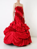 strapless fishtail gown