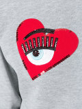 wink patches cropped sweatshirt