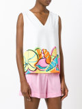 mermaid print T-shirt